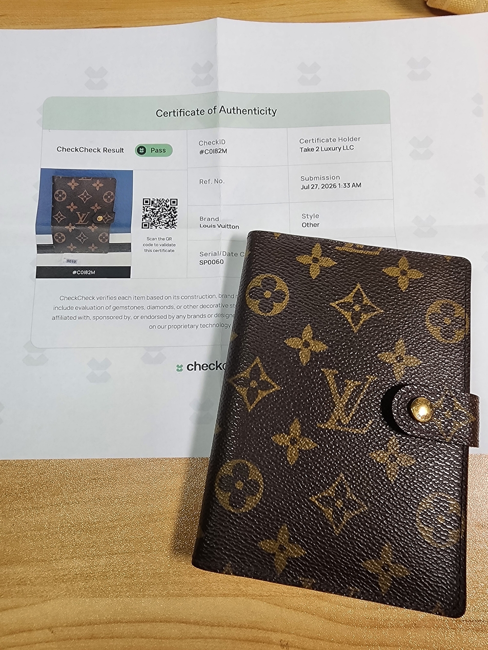 Louis Vuitton Monogram Canvas Passport/Notebook Cover PM